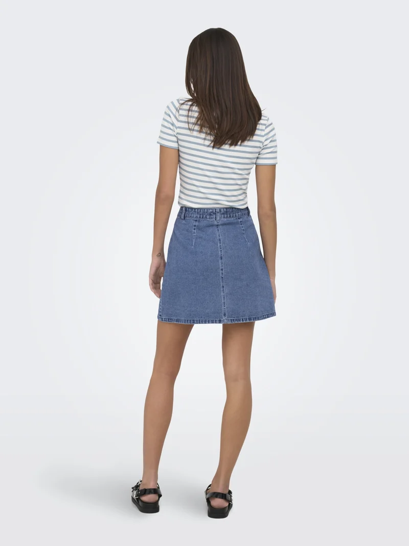 JDYSHIRAZ HW SKIRT DNM, Medium Blue Denim