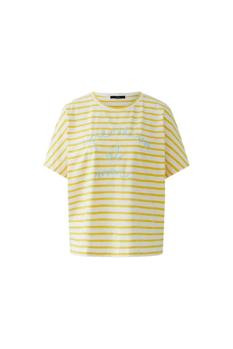 T-Shirt, white yellow