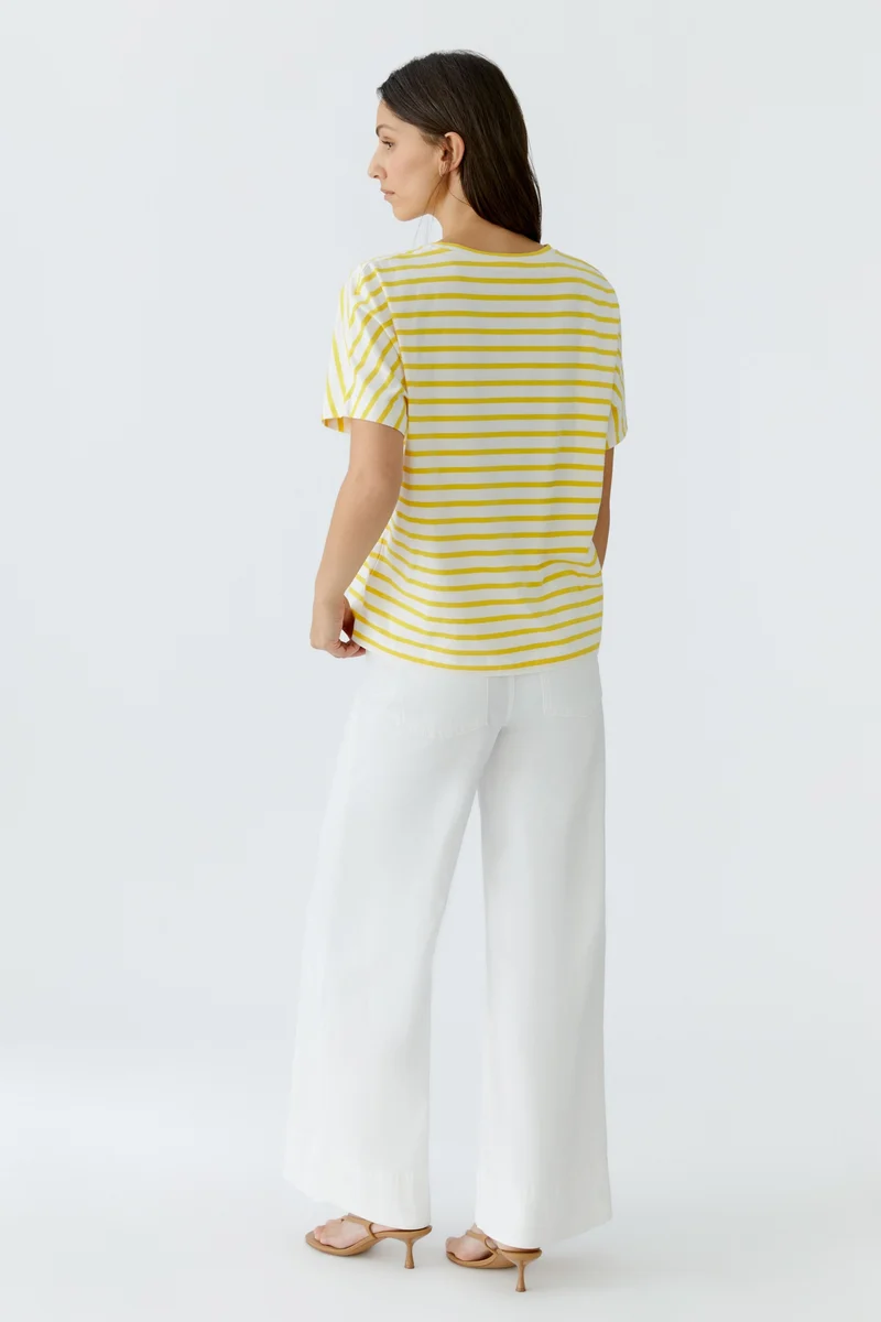 T-Shirt, white yellow