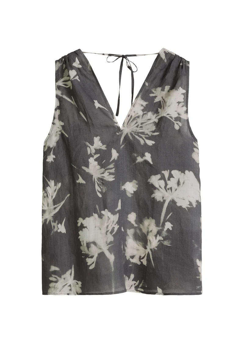 Woven Blouses Sleeveless, Dark Grey_Multi_03
