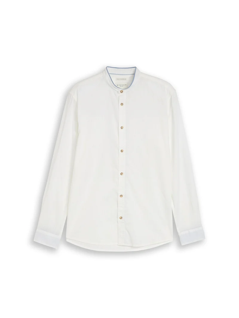cotton linen shirt, White