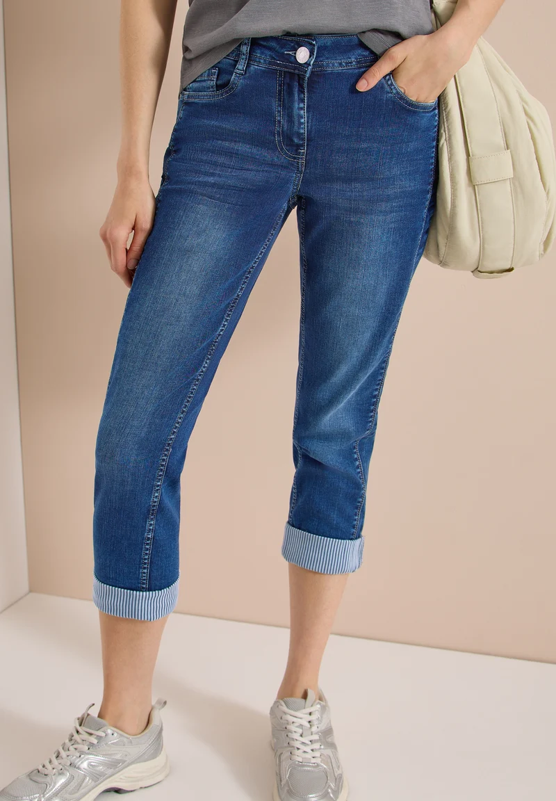 Style Scarlett STRAIGHT Mid Bl, mid blue wash