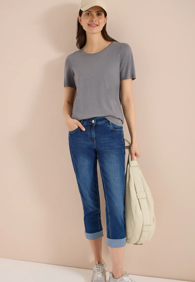 Style Scarlett STRAIGHT Mid Bl, mid blue wash