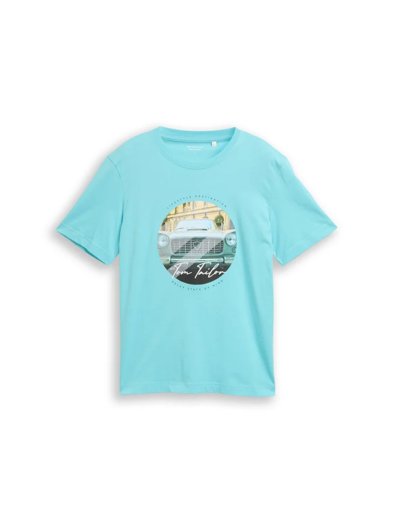 photoprint t-shirt, river teal
