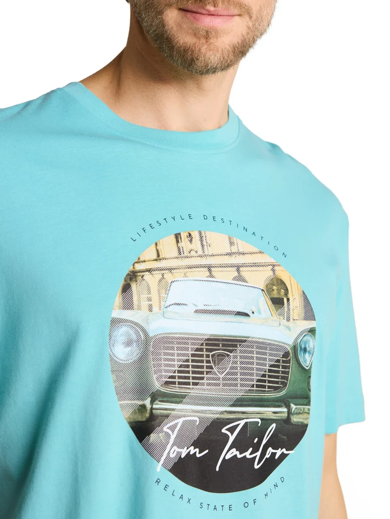 photoprint t-shirt, river teal