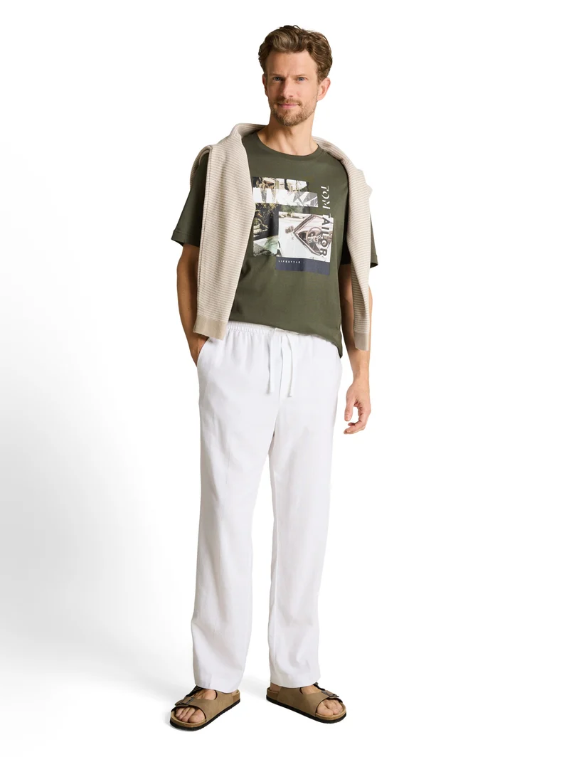photoprint t-shirt, deep leaf green