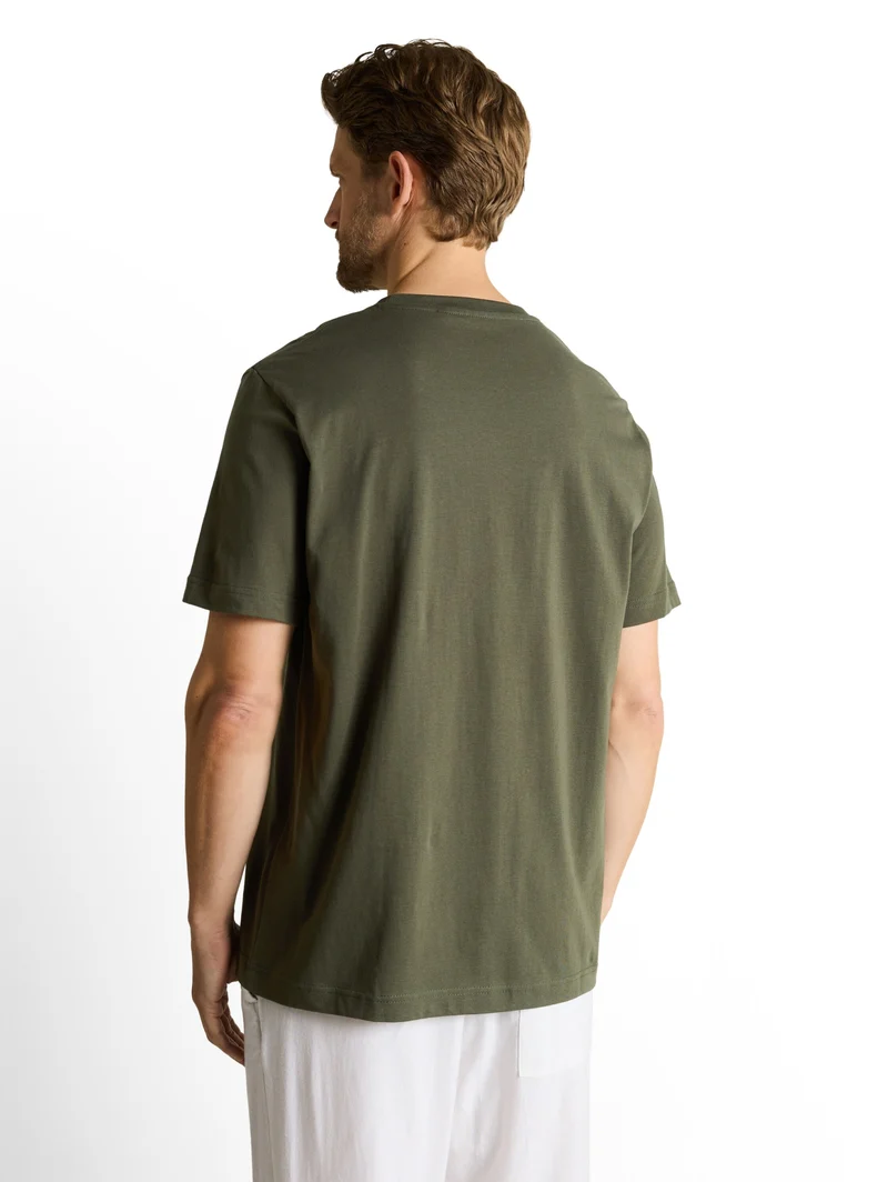 photoprint t-shirt, deep leaf green