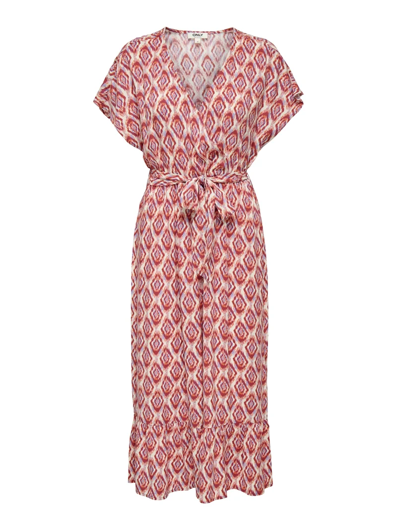 ONLZILLA ADELE SS LONG DRESS NOOS W, Equestrian Red/547 WARM