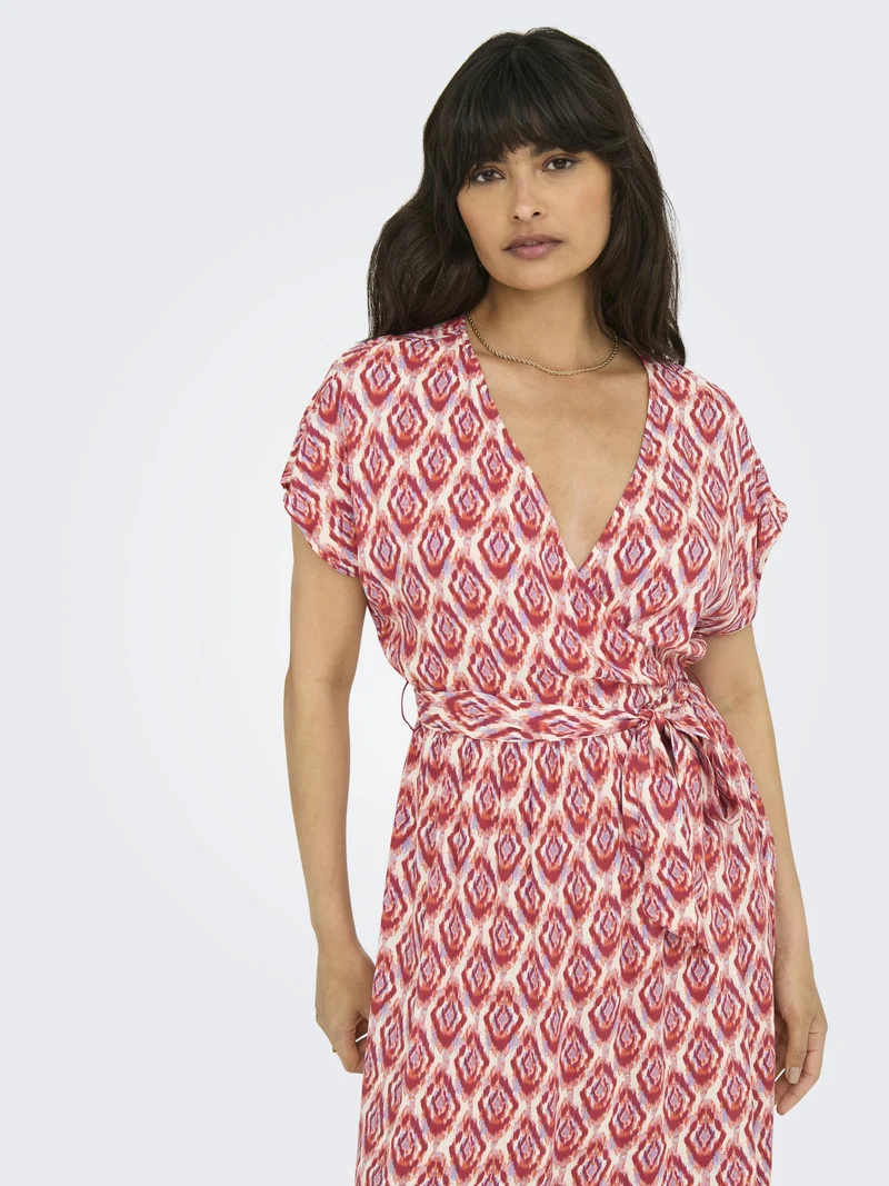 ONLZILLA ADELE SS LONG DRESS NOOS W, Equestrian Red/547 WARM