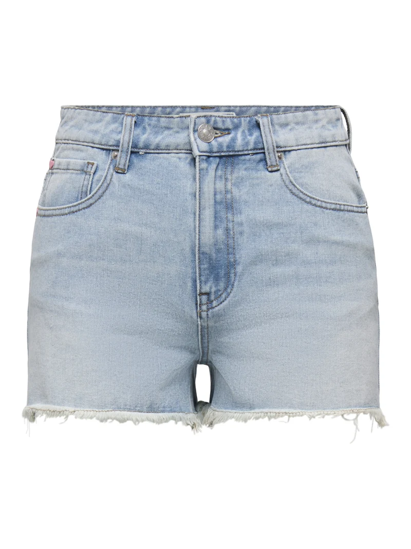 ONLZUMA HEART POCKET DNM SHORTS GUA, Light Blue Denim