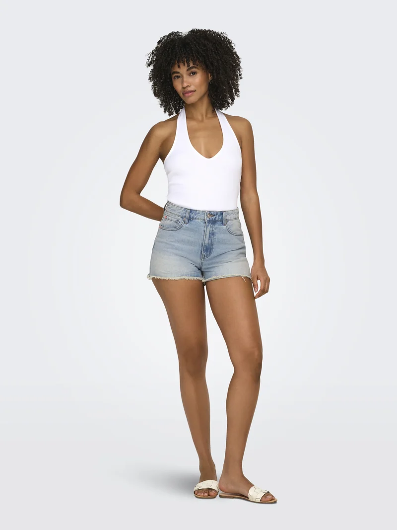 ONLZUMA HEART POCKET DNM SHORTS GUA, Light Blue Denim
