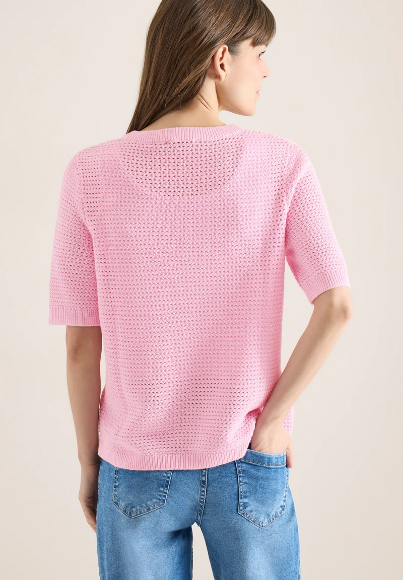 Structured Roundneck, light blush rose