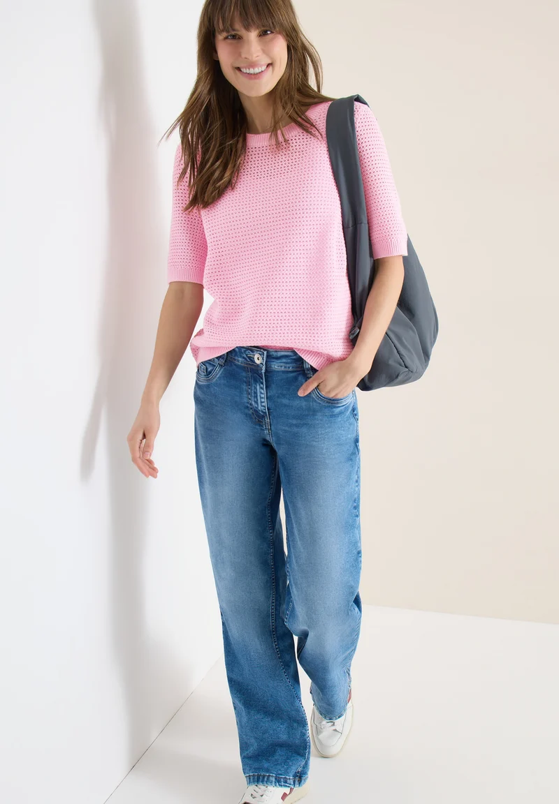 Structured Roundneck, light blush rose
