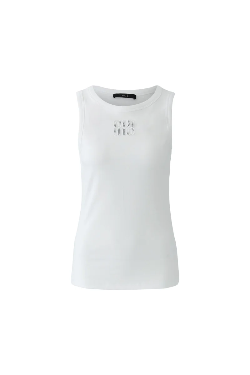 Top, optic white