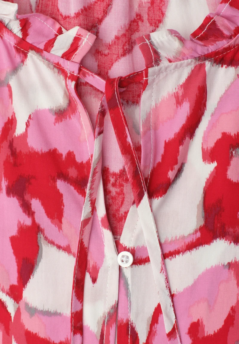 LTD QR buttoned blouse top w f, off white