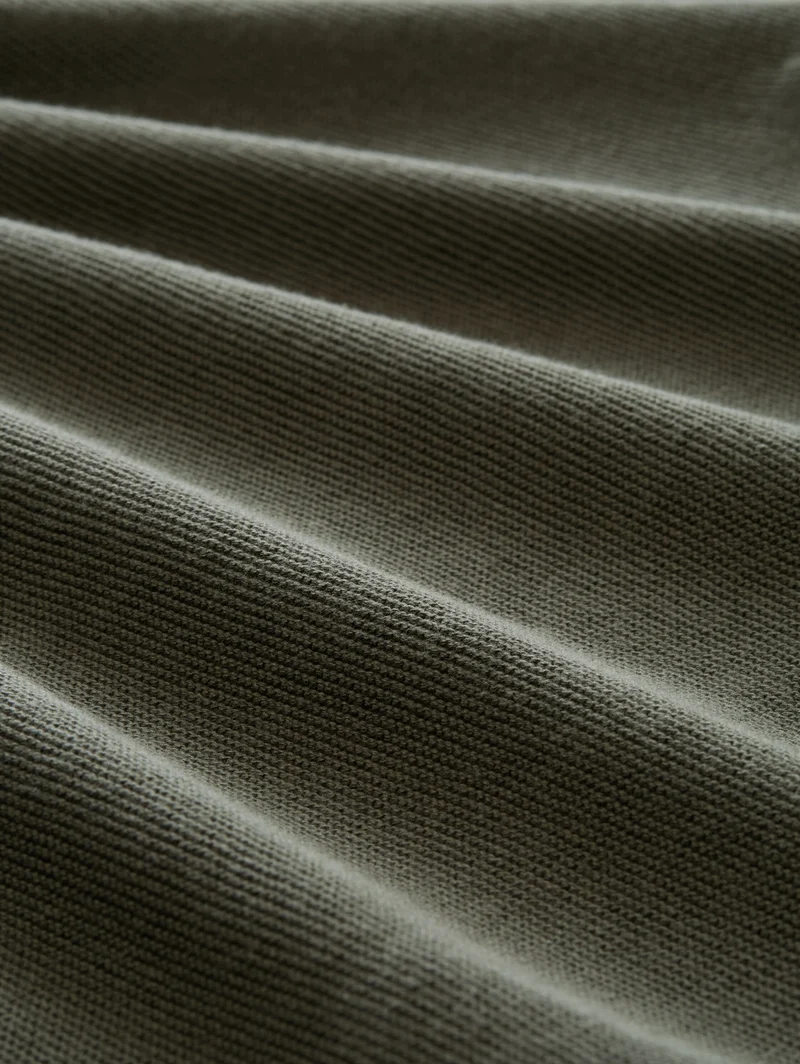 knit basic polo, deep leaf green