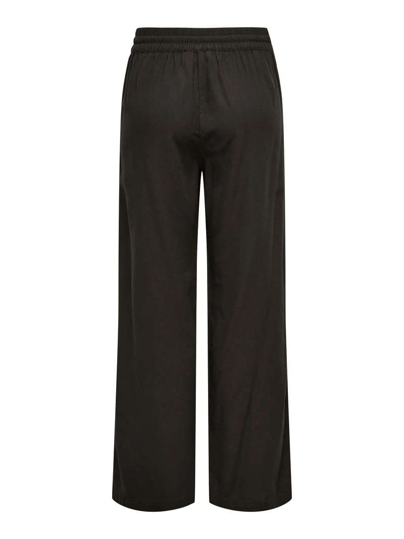 JDYSAY HW LINEN WIDE PANT WVN NOOS, Chocolate Torte