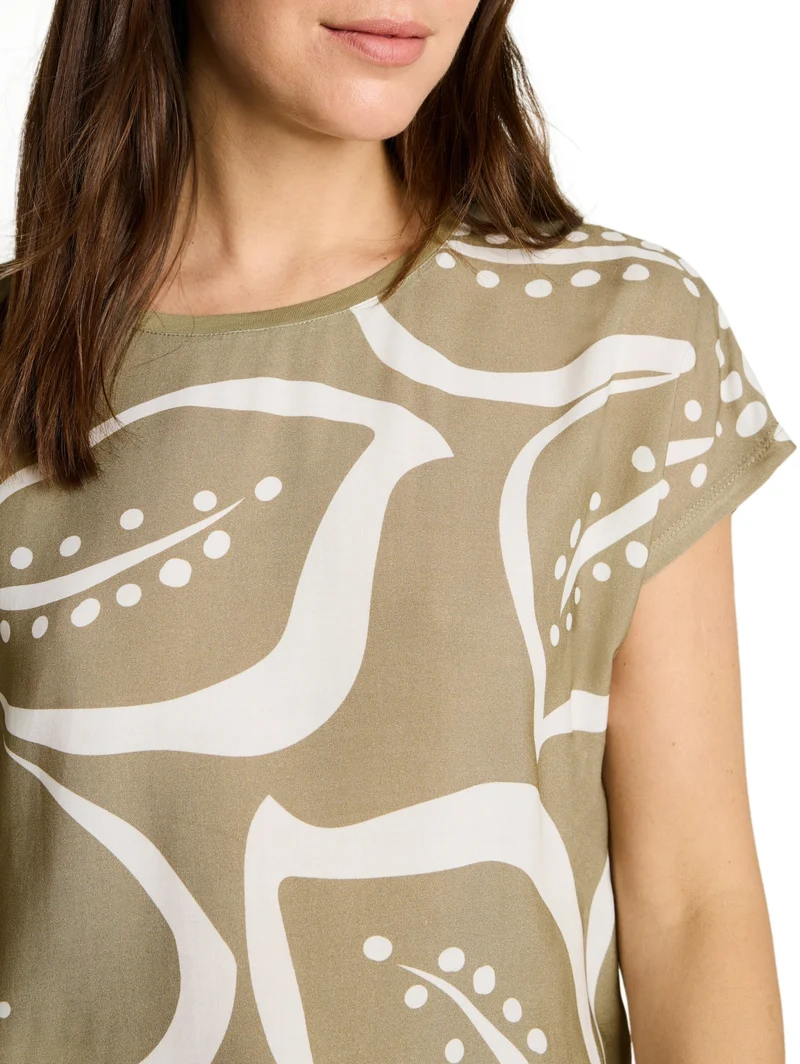 T-Shirt fabric mix, Silver Olive