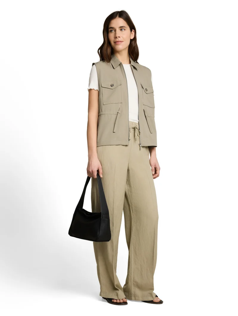 blazer fluent vest, Silver Olive