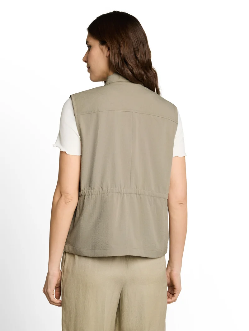 blazer fluent vest, Silver Olive