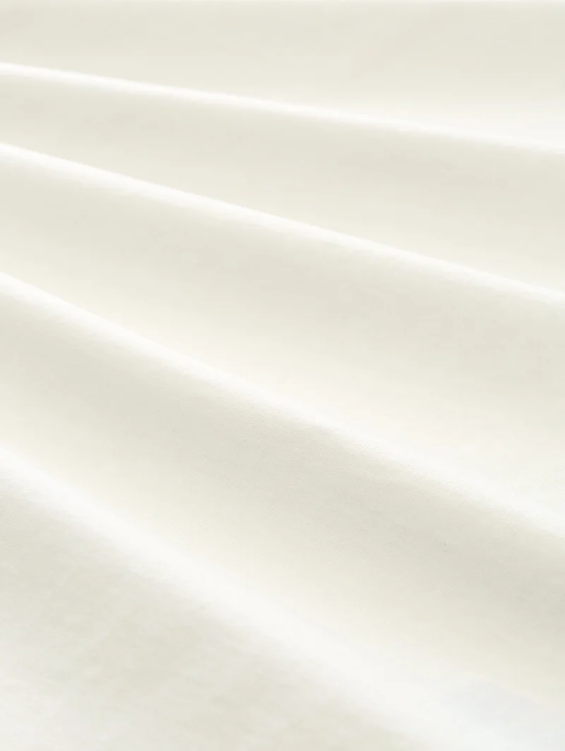 rounded hem pocket t-shirt, Wool White