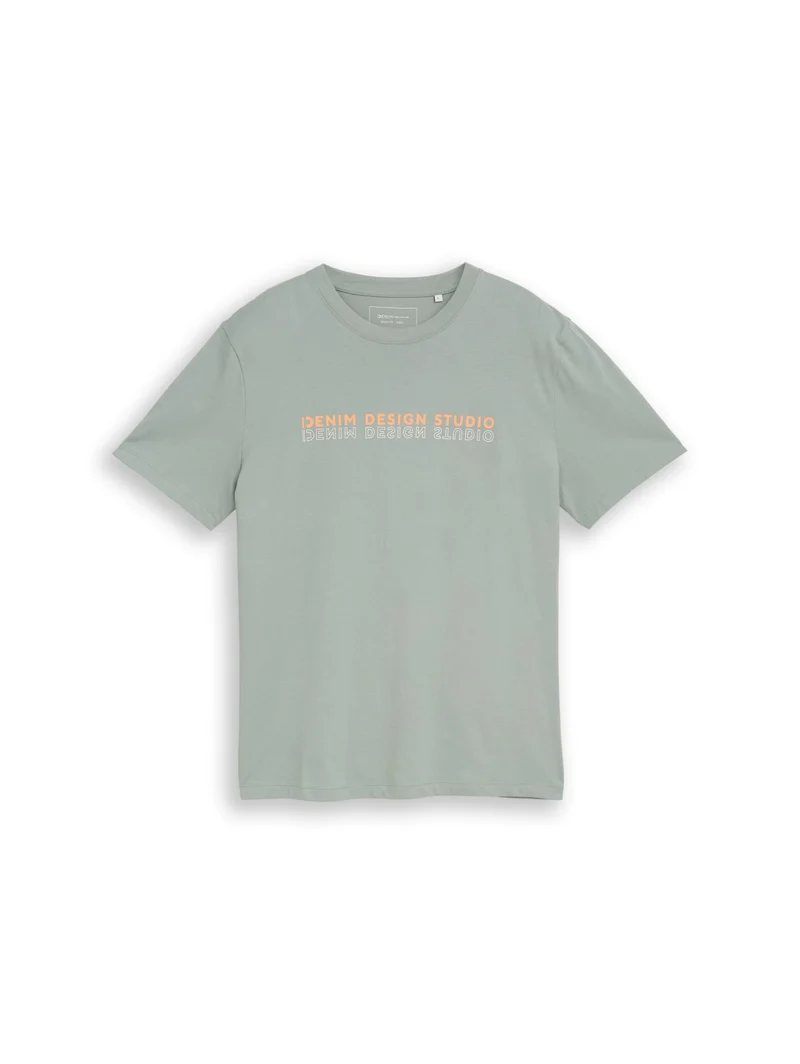 printed t-shirt, green mist
