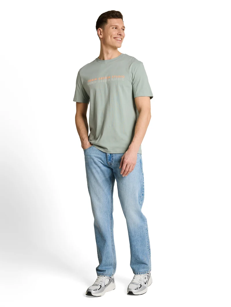 printed t-shirt, green mist