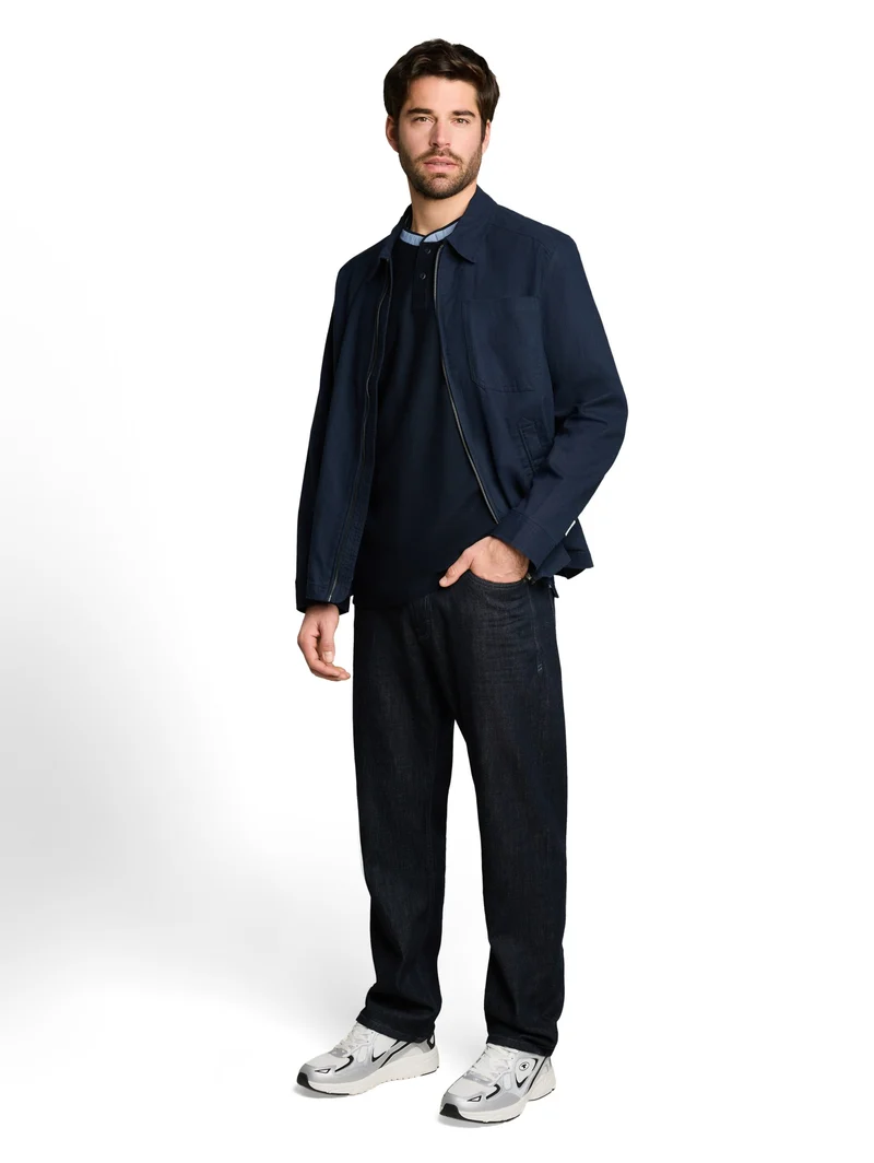 structured polo, sky captain blue