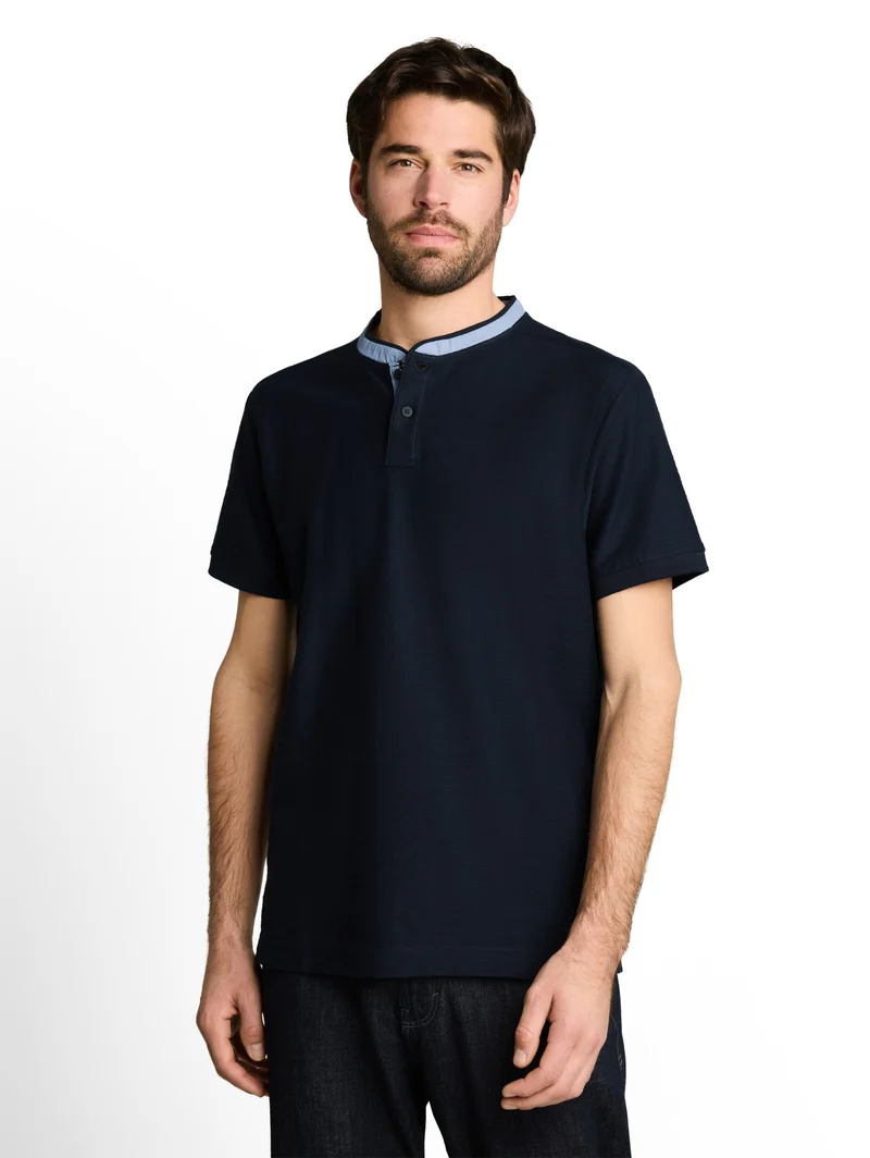 structured polo, sky captain blue