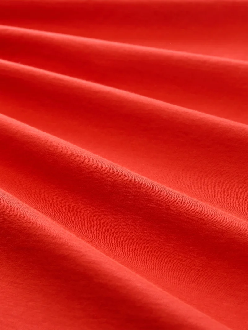 photo print t-shirt, orange red