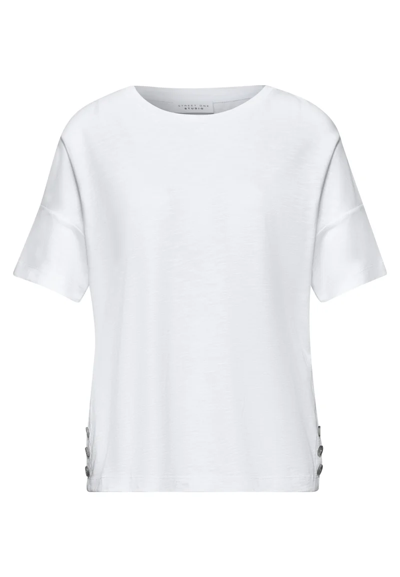 LTD QR_Studio_basic short shir, White
