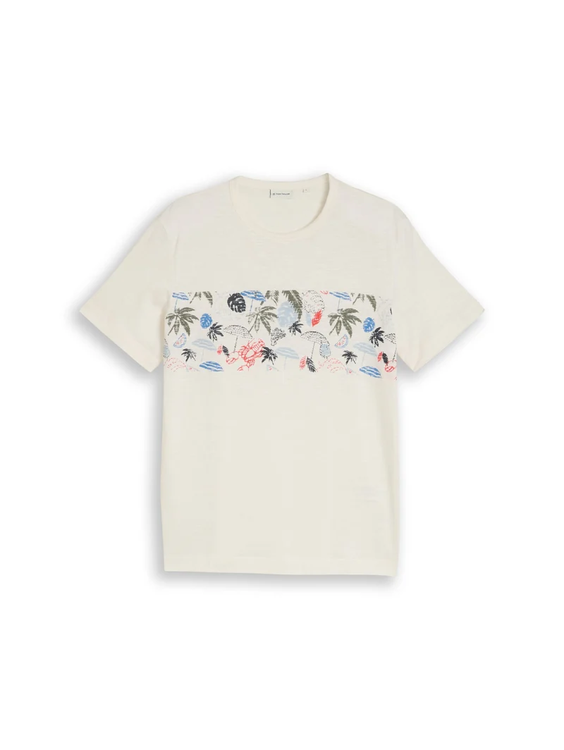 printed t-shirt, Gardenia White