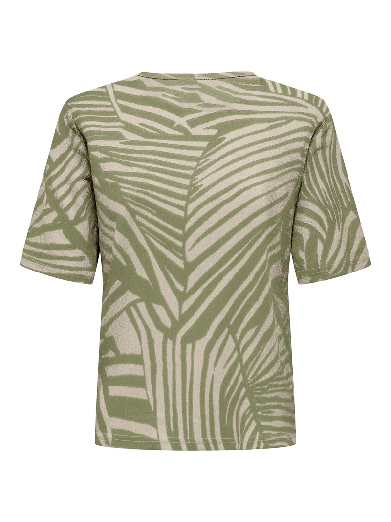 JDYDEBBIE S/S TOP JRS, Sandshell/SAGE TROPE
