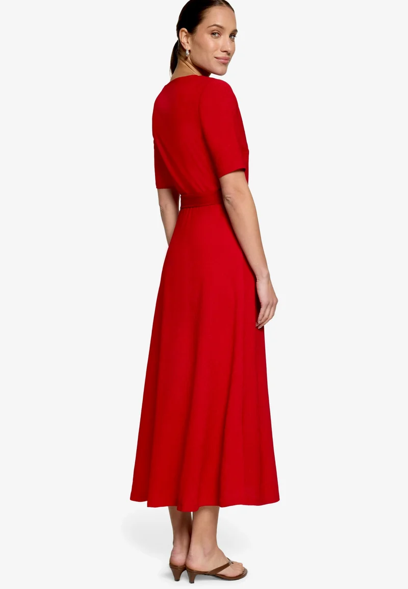 Kleid Lang 1/2 Arm, Candy Red