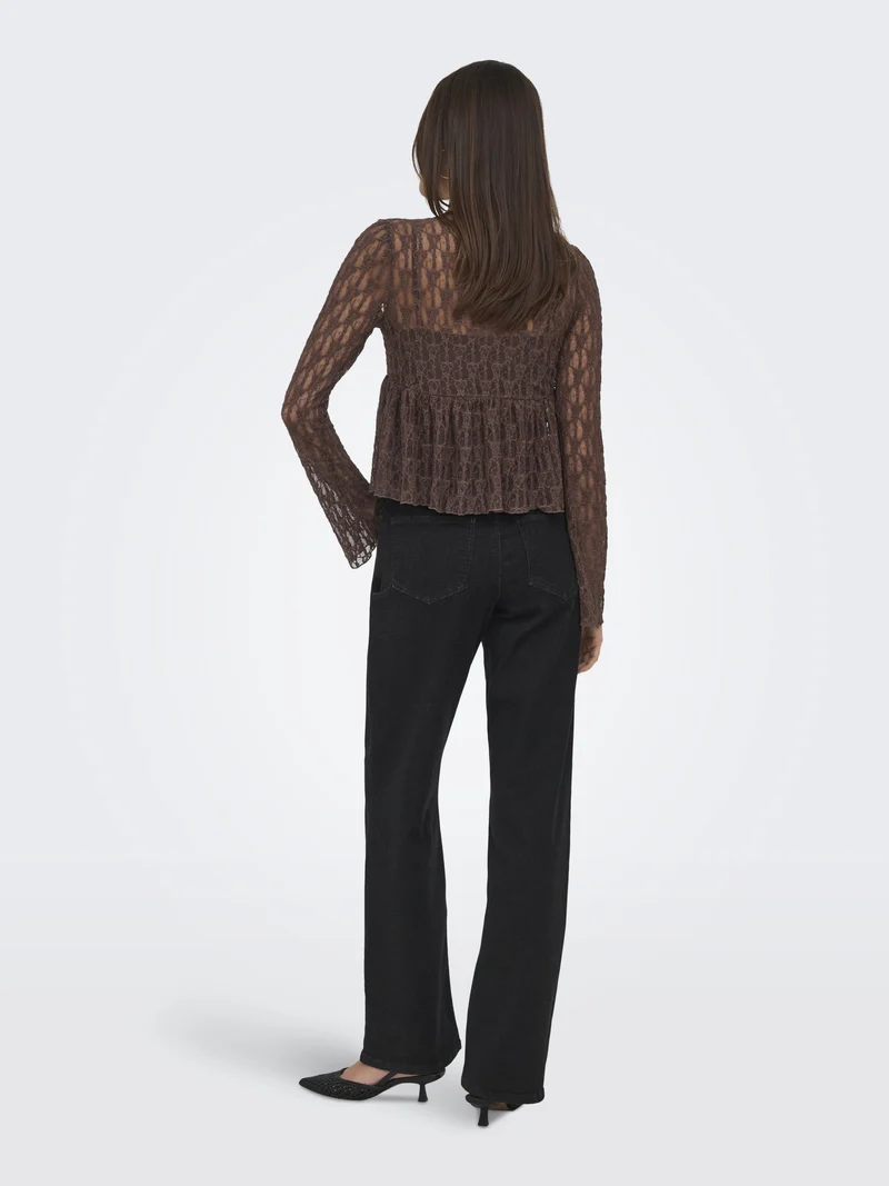 ONLAYA LACE CARDGIAN JRS NOOS, Chocolate Martini