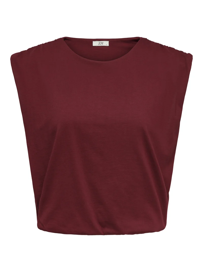 JDYMARA S/L BUBBLE TOP JRS, Rhubarb