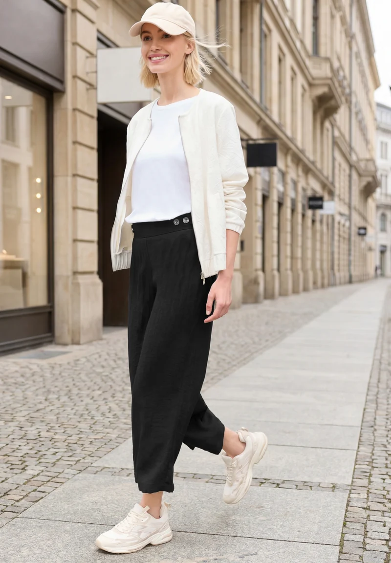LTD QR_Studio_Wide Leg MW line, Black