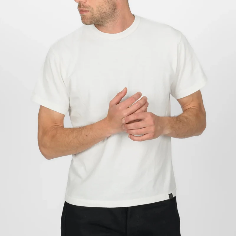 IHT-1610-WHT 6,5 oz. Loopwheel Crew Neck T-Shirt Weiß