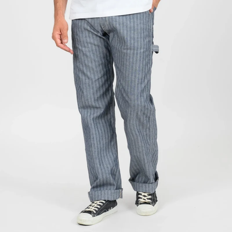 IH-830-IND 10,5 oz. Herringbone Painter’s Pants Indigo