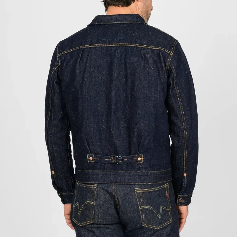 IHJ-163-IND 14 oz. Cotton/Linen Denim Type II Jacket Indigo