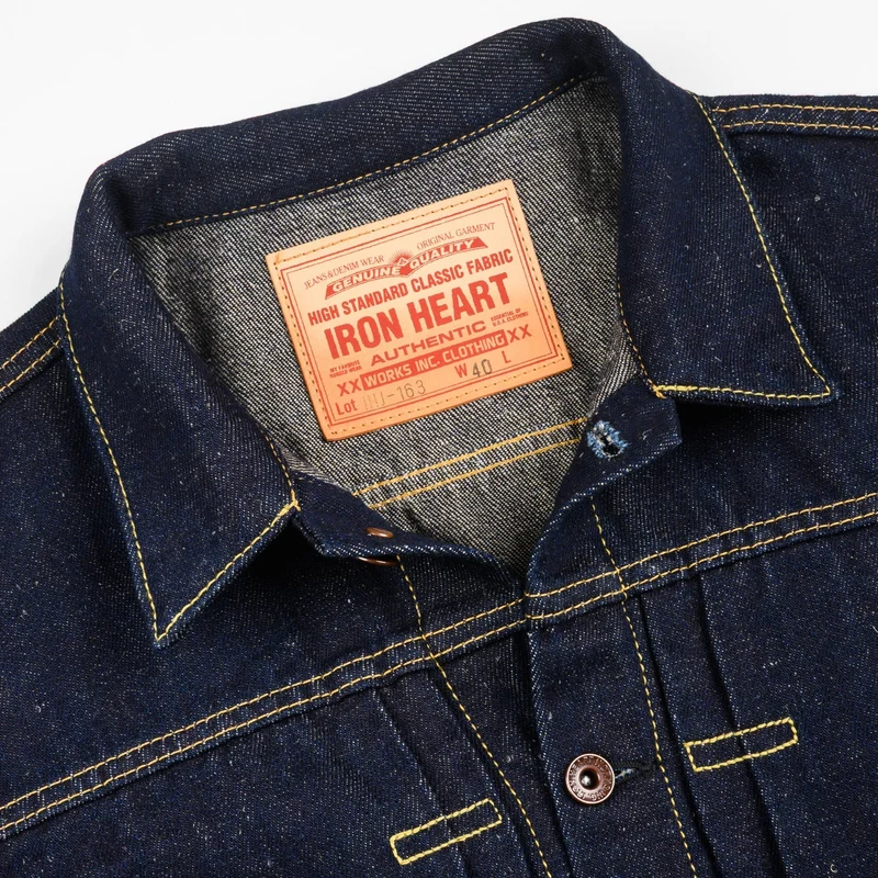 IHJ-163-IND 14 oz. Cotton/Linen Denim Type II Jacket Indigo