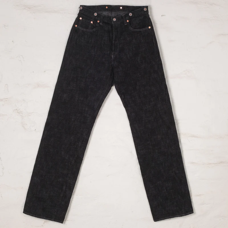 Ultra Slubby 15 oz. Heritage Jeans Hand Dye Schwarz