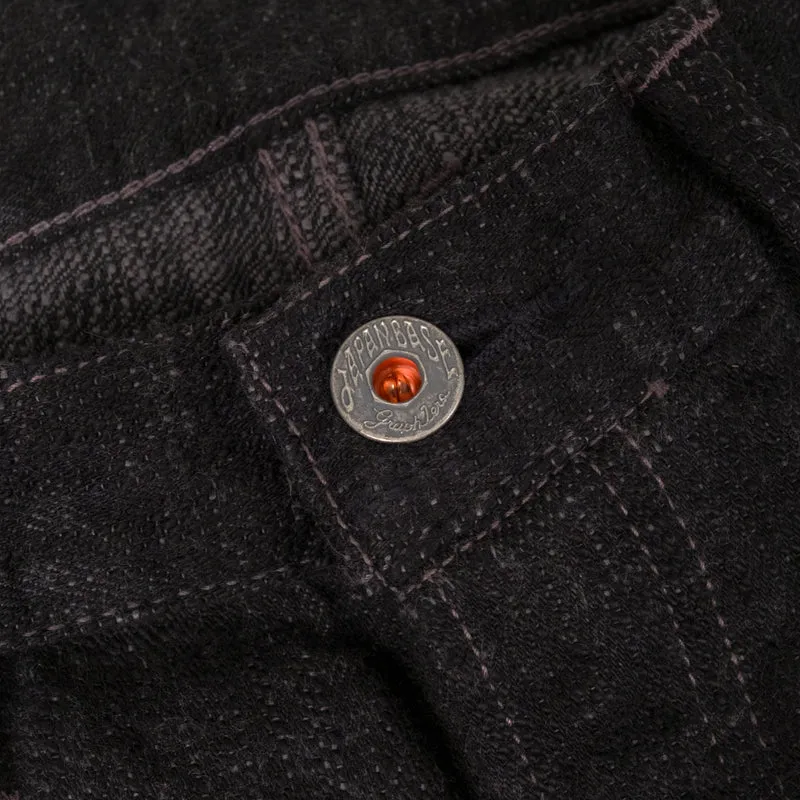 Ultra Slubby 15 oz. Heritage Jeans Hand Dye Schwarz