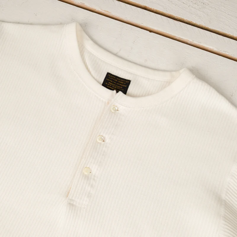 Railroad Knit Short Sleeve Amish Underwear Salt White