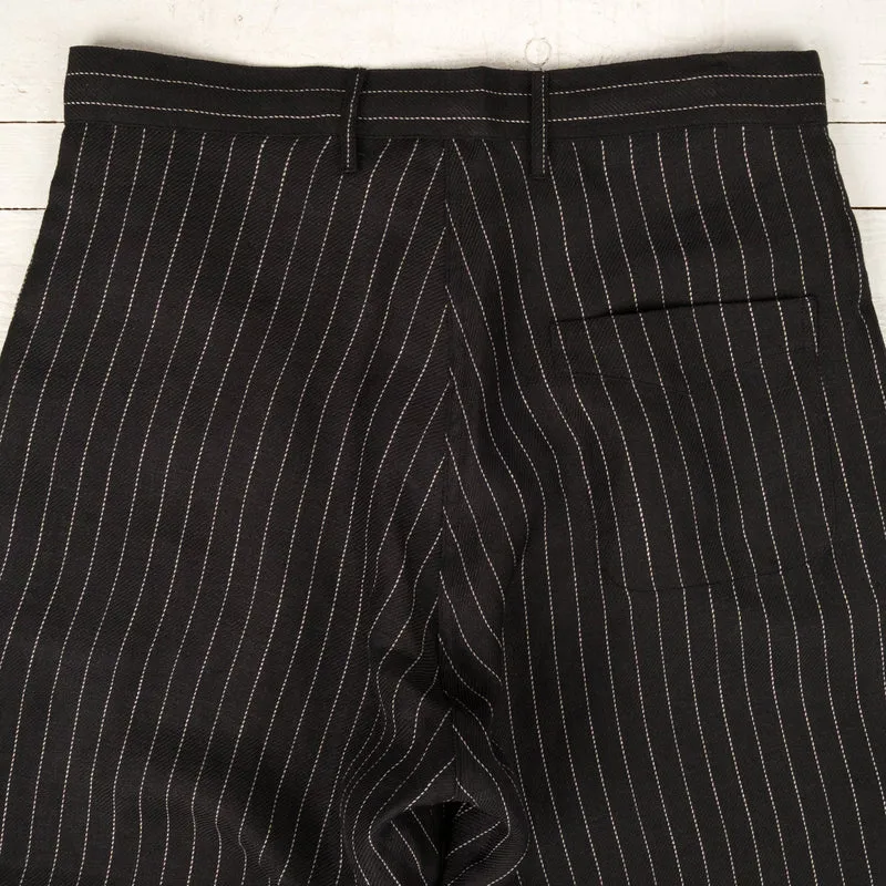 GIGORO Adjustable Waist Trousers Rain Stripe Black