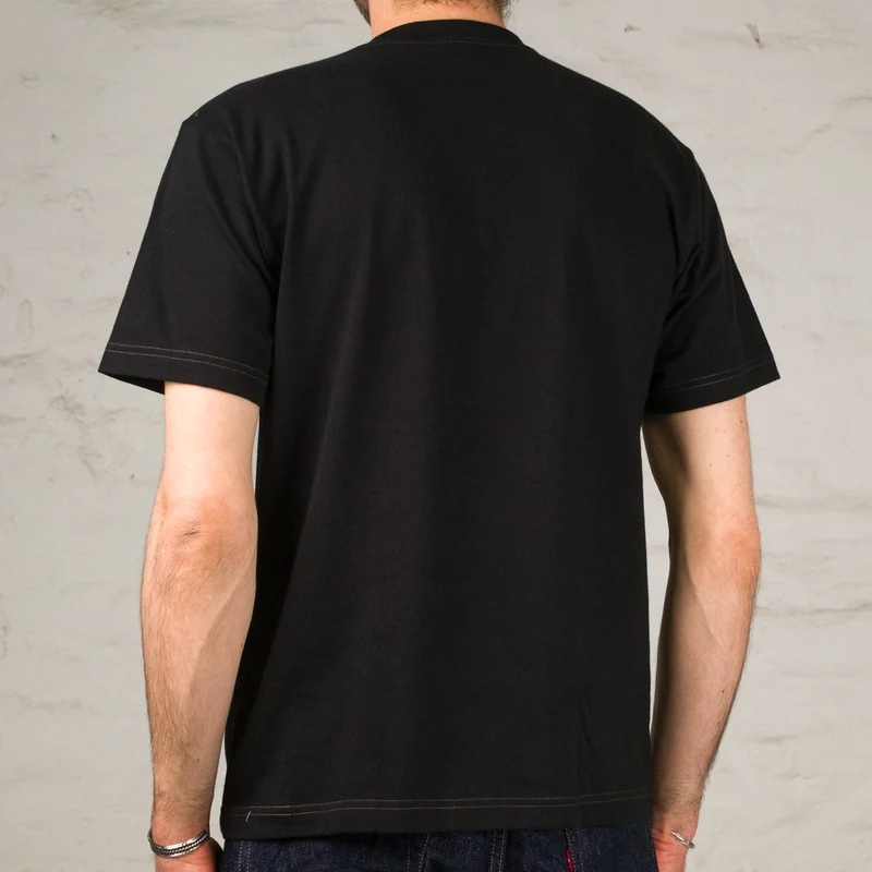 Henley Neck Pack T-Shirt Schwarz