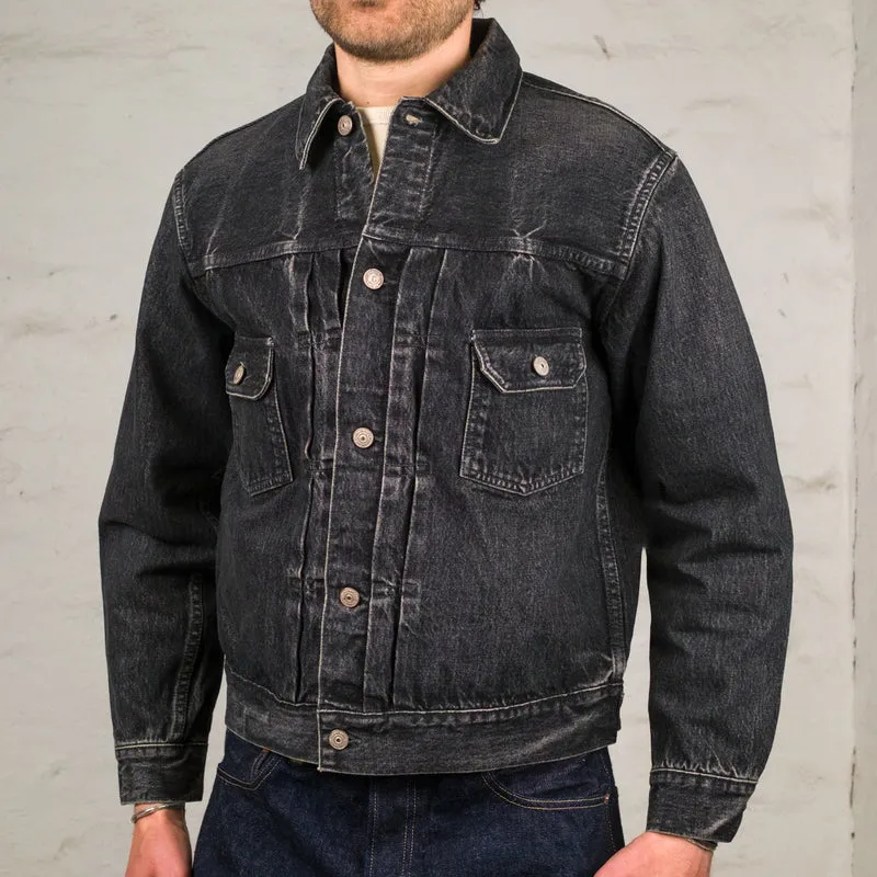 14,25 oz. Black Denim Type II Jacket 1953 Aged Black