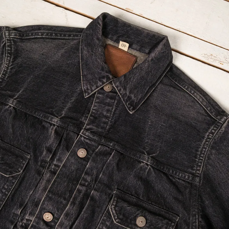 14,25 oz. Black Denim Type II Jacket 1953 Aged Black