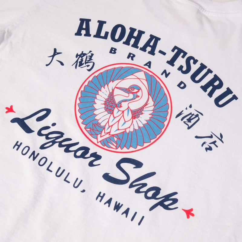 "Aloha-Tsuru" T-Shirt Weiß