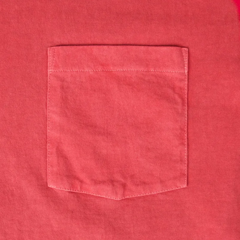 Pigment Dye Pocket T-Shirt Rot